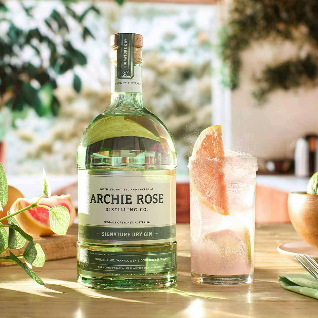 Archie Rose Signature Dry Gin with a Paloma cocktail recipe